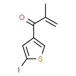 ChemSpider 2D Image | 1-(5-Iodo-3-thienyl)-2-methyl-2-propen-1-one | C8H7IOS