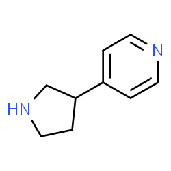 ChemSpider 2D Image | 4-(3-Pyrrolidinyl)pyridine | C9H12N2