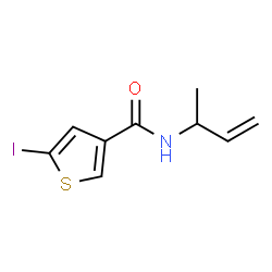 ChemSpider 2D Image | N-(3-Buten-2-yl)-5-iodo-3-thiophenecarboxamide | C9H10INOS