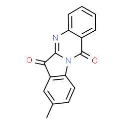 ChemSpider 2D Image | 8-Methylindolo[2,1-b]quinazoline-6,12-dione | C16H10N2O2
