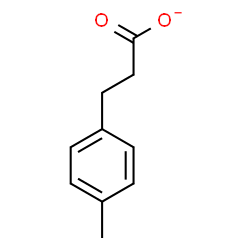 ChemSpider 2D Image | 3-(4-Methylphenyl)propanoate | C10H11O2