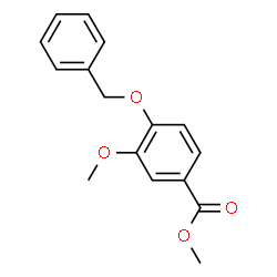 ChemSpider 2D Image | Methyl 4-(benzyloxy)-3-methoxybenzoate | C16H16O4