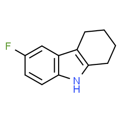 ChemSpider 2D Image | 6-Fluoro-2,3,4,9-tetrahydro-1H-carbazole | C12H12FN