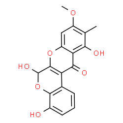 ChemSpider 2D Image | 9-O-METHYL-4-HYDROXYBOERAVINONE B | C18H14O7