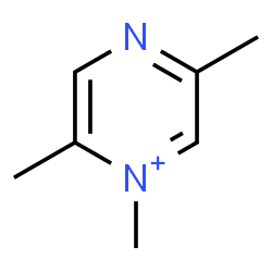 ChemSpider 2D Image | 1,2,5-Trimethylpyrazin-1-ium | C7H11N2