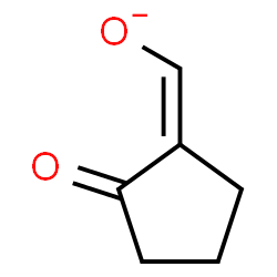 ChemSpider 2D Image | (Z)-(2-Oxocyclopentylidene)methanolate | C6H7O2