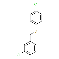 ChemSpider 2D Image | 1-Chloro-3-{[(4-chlorophenyl)sulfanyl]methyl}benzene | C13H10Cl2S