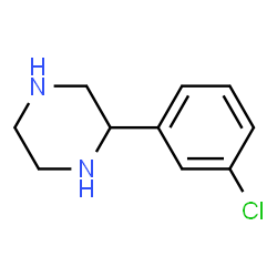 ChemSpider 2D Image | 2-(3-Chlorophenyl)piperazine | C10H13ClN2