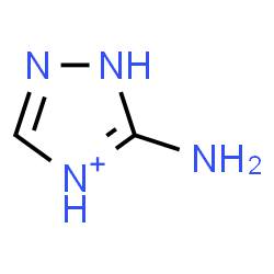 ChemSpider 2D Image | 5-Amino-1H-1,2,4-triazol-4-ium | C2H5N4
