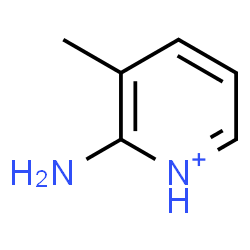 ChemSpider 2D Image | 2-Amino-3-methylpyridinium | C6H9N2