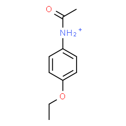 ChemSpider 2D Image | N-Acetyl-4-ethoxyanilinium | C10H14NO2