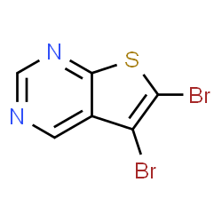 ChemSpider 2D Image | 5,6-Dibromothieno[2,3-d]pyrimidine | C6H2Br2N2S