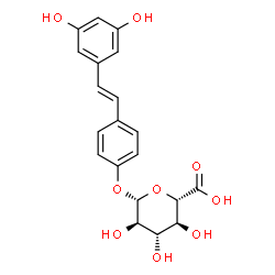 ChemSpider 2D Image | Resveratrol-4'-O-Glucuronide | C20H20O9