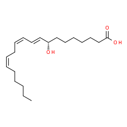 ChemSpider 2D Image | (8S,9E,11Z,14Z)-8-Hydroxy-9,11,14-icosatrienoic acid | C20H34O3