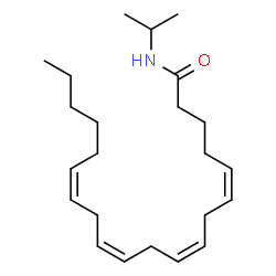 ChemSpider 2D Image | (5Z,8Z,11Z,14Z)-N-Isopropyl-5,8,11,14-icosatetraenamide | C23H39NO