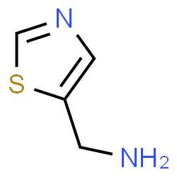 ChemSpider 2D Image | 1,3-thiazol-5-ylmethanamine | C4H6N2S