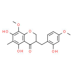 ChemSpider 2D Image | Ophiopogonanone E | C19H20O7