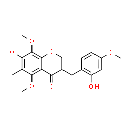 ChemSpider 2D Image | Ophiopogonanone F | C20H22O7