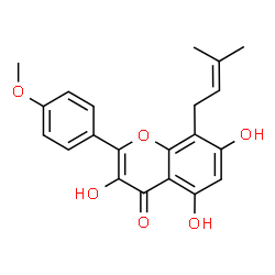 ChemSpider 2D Image | icaritin | C21H20O6