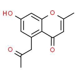 ChemSpider 2D Image | 2-Methyl-5-acetonyl-7-hydroxychromone | C13H12O4