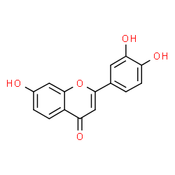 ChemSpider 2D Image | 3',4',7-Trihydroxyflavone | C15H10O5