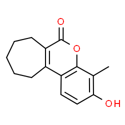 ChemSpider 2D Image | 3-Hydroxy-4-methyl-8,9,10,11-tetrahydrocyclohepta[c]chromen-6(7H)-one | C15H16O3