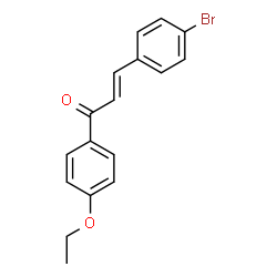 ChemSpider 2D Image | (2E)-3-(4-Bromophenyl)-1-(4-ethoxyphenyl)-2-propen-1-one | C17H15BrO2