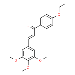 ChemSpider 2D Image | (2E)-1-(4-Ethoxyphenyl)-3-(3,4,5-trimethoxyphenyl)-2-propen-1-one | C20H22O5