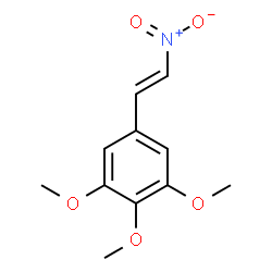 ChemSpider 2D Image | BETA-NITRO-3,4,5-TRIMETHOXYSTYRENE | C11H13NO5
