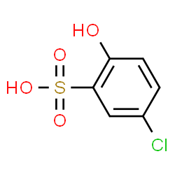 ChemSpider 2D Image | 5-Chloro-2-hydroxybenzenesulfonic acid | C6H5ClO4S
