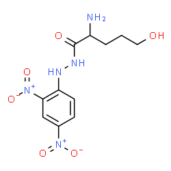 ChemSpider 2D Image | 2-Amino-N'-(2,4-dinitrophenyl)-5-hydroxypentanehydrazide | C11H15N5O6