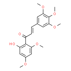 ChemSpider 2D Image | 2'-Hydroxy-3,4,4',5,6'-pentamethoxychalcone | C20H22O7