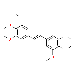 ChemSpider 2D Image | E-3,4,5,3',4',5'-Hexamethoxystilbene | C20H24O6