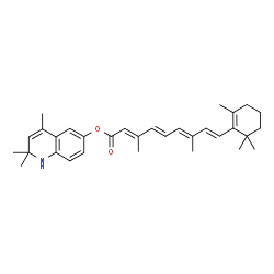 ChemSpider 2D Image | O~15~-(2,2,4-Trimethyl-1,2-dihydro-6-quinolinyl)retinoic acid | C32H41NO2