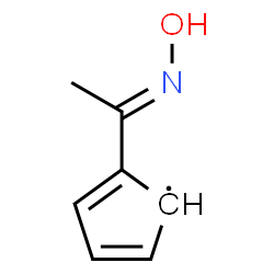 ChemSpider 2D Image | 2-[(1E)-N-Hydroxyethanimidoyl]-2,4-cyclopentadien-1-yl | C7H8NO