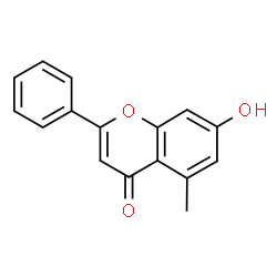 ChemSpider 2D Image | 7-HYDROXY-5-METHYLFLAVONE | C16H12O3