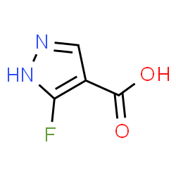 ChemSpider 2D Image | 5-Fluoro-1H-pyrazole-4-carboxylic acid | C4H3FN2O2