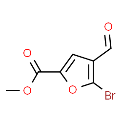ChemSpider 2D Image | Methyl 5-bromo-4-formyl-2-furoate | C7H5BrO4