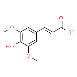 ChemSpider 2D Image | (2E)-3-(4-Hydroxy-3,5-dimethoxyphenyl)acrylate | C11H11O5