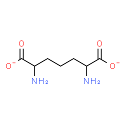 ChemSpider 2D Image | DL-2,6-Diaminopimelate | C7H12N2O4