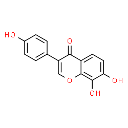 ChemSpider 2D Image | 8-Hydroxydaidzein | C15H10O5