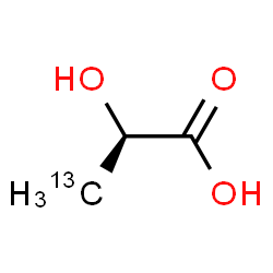 ChemSpider 2D Image | (2R)-2-Hydroxy(3-~13~C)propanoic acid | C213CH6O3