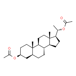 ChemSpider 2D Image | allopregnane-3?,20?-diol diacetate | C25H40O4