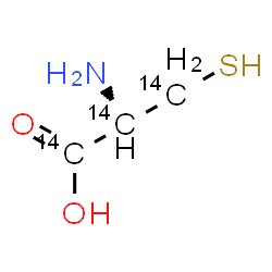 ChemSpider 2D Image | (~14~C_3_)Cysteine | 14C3H7NO2S