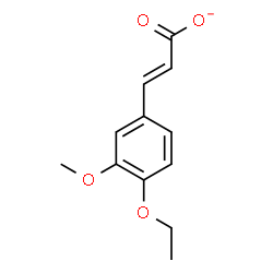 ChemSpider 2D Image | (2E)-3-(4-Ethoxy-3-methoxyphenyl)acrylate | C12H13O4