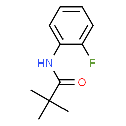 ChemSpider 2D Image | N-(2-Fluorophenyl)-2,2-dimethylpropanamide | C11H14FNO
