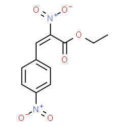 ChemSpider 2D Image | Ethyl (2E)-2-nitro-3-(4-nitrophenyl)acrylate | C11H10N2O6