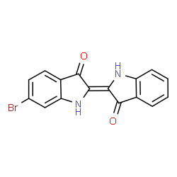 ChemSpider 2D Image | 6-bromoindigo | C16H9BrN2O2