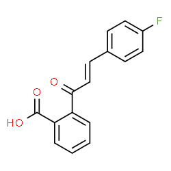 ChemSpider 2D Image | 2-[(2E)-3-(4-Fluorophenyl)-2-propenoyl]benzoic acid | C16H11FO3