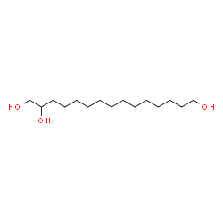 ChemSpider 2D Image | 1,2,15-Pentadecanetriol | C15H32O3
